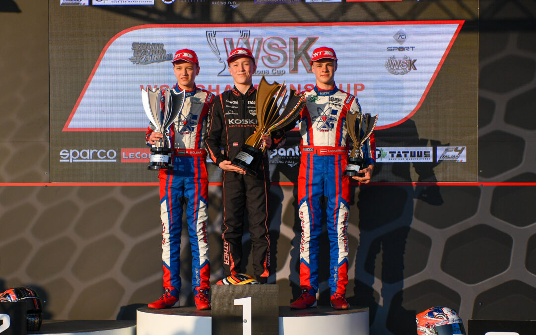 Újabb mérföldkő: Molnár Martin először állhatott dobogóra a WSK-ban
